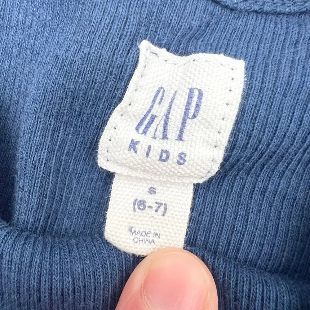 Gap Navy Ribbed Floral Dress